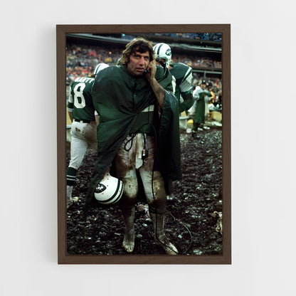 ap-joe namath-2 cadre Bois foncé