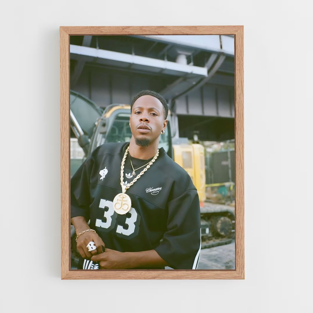 ap-joey bada$$-1 cadre Bois clair