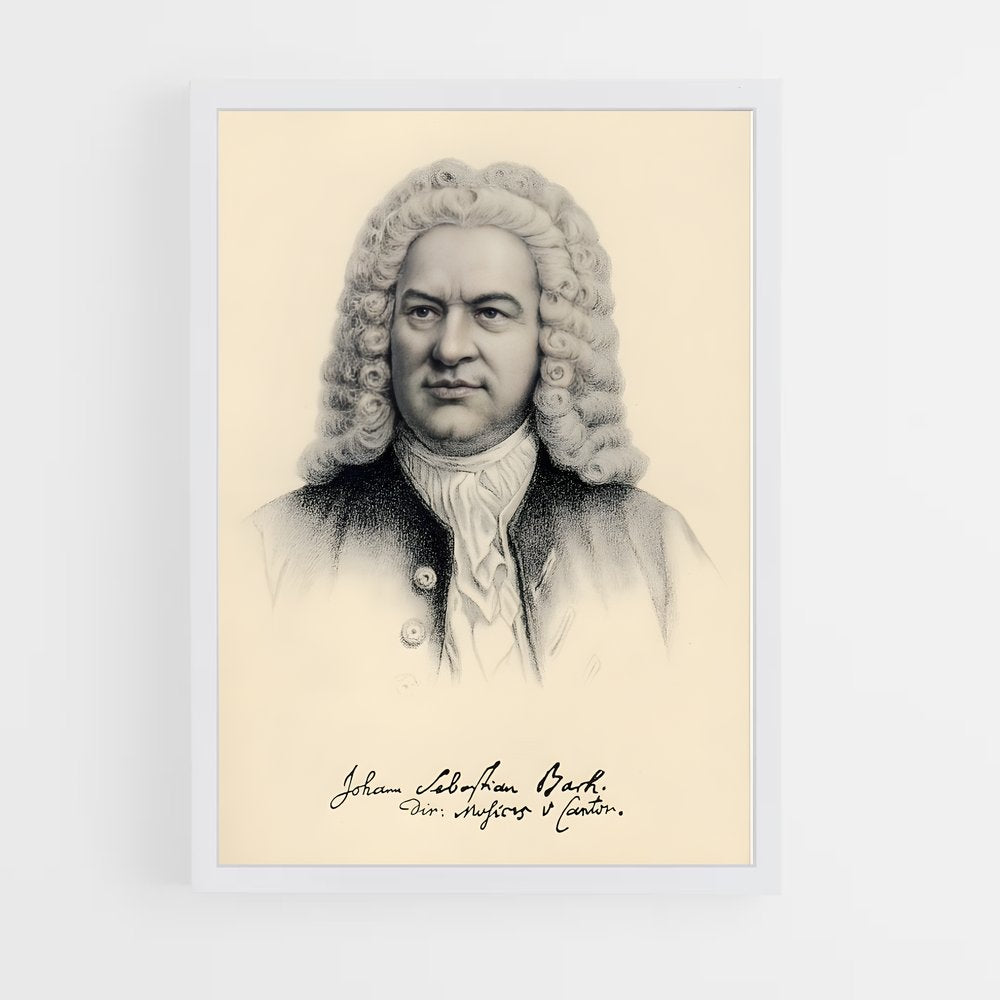 ap-johann sebastian bach-2 cadre Blanc