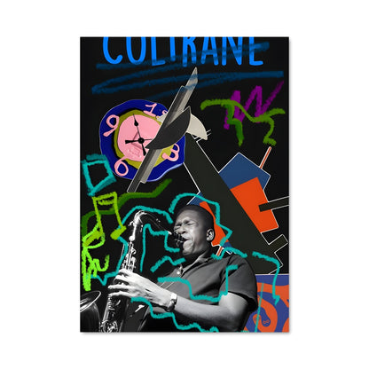 Poster Coltrane en Couleurs