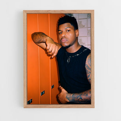 ap-john boyega-9 cadre Bois clair