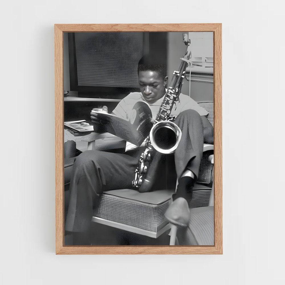 ap-john coltrane-1 cadre Bois clair