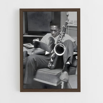 ap-john coltrane-1 cadre Bois foncé