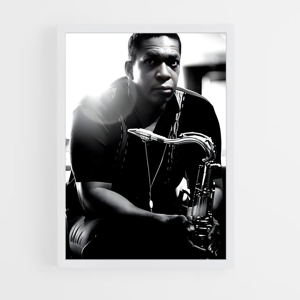 ap-john coltrane-10 cadre Blanc