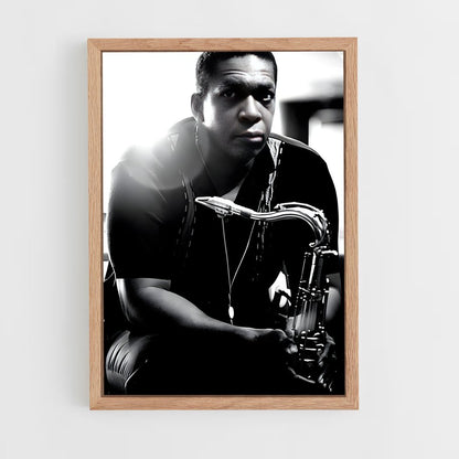 ap-john coltrane-10 cadre Bois clair