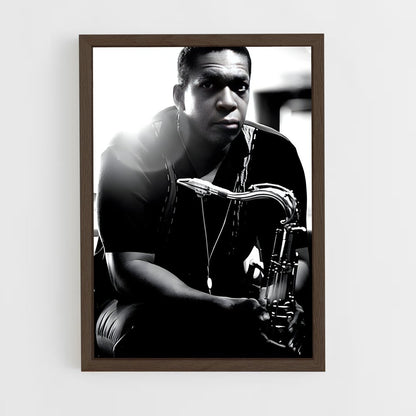 ap-john coltrane-10 cadre Bois foncé