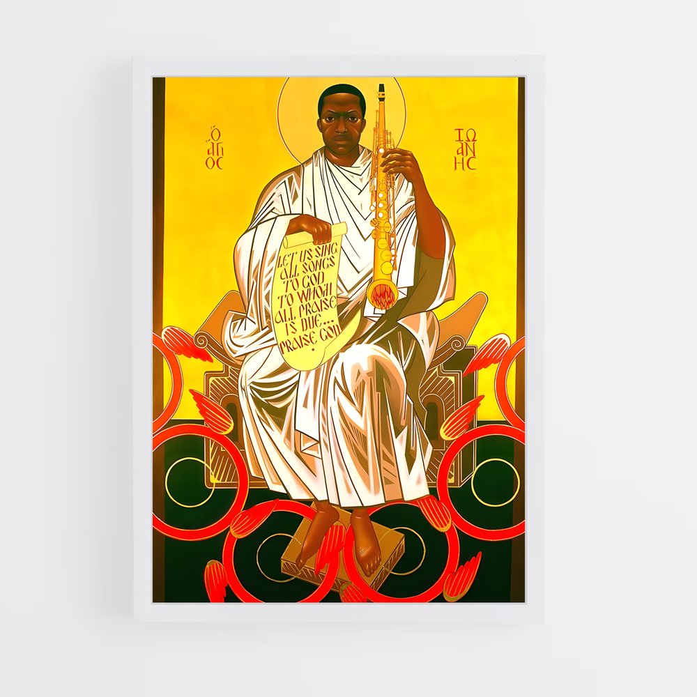 ap-john coltrane-12 cadre Blanc