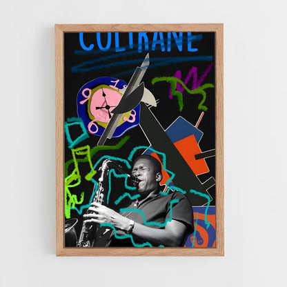 ap-john coltrane-13 cadre Bois clair