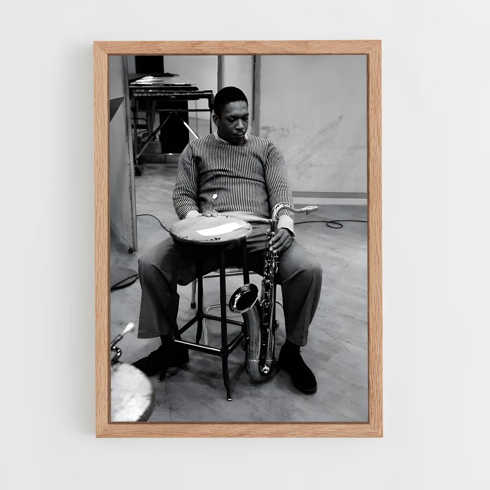 ap-john coltrane-2 cadre Bois clair