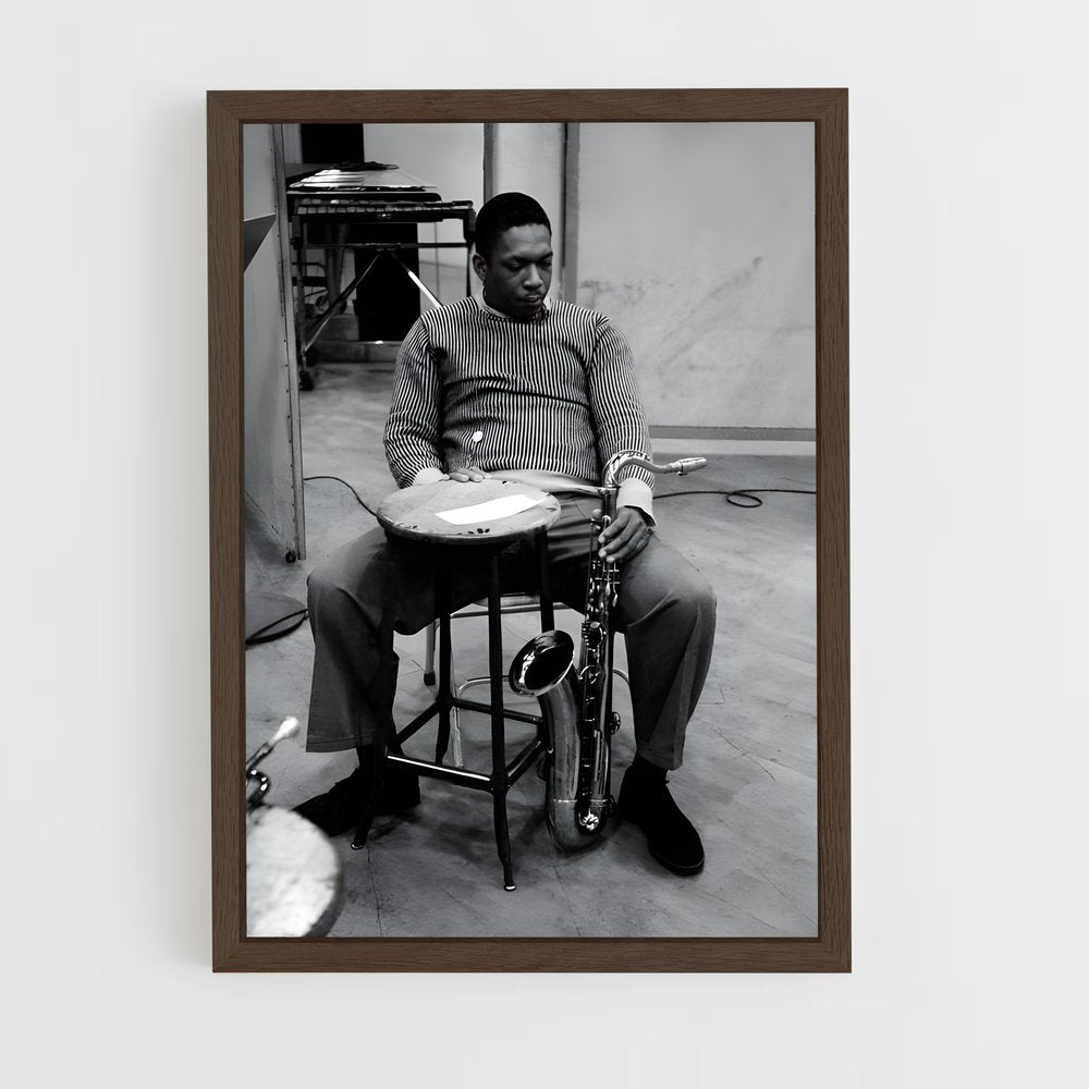 ap-john coltrane-2 cadre Bois foncé