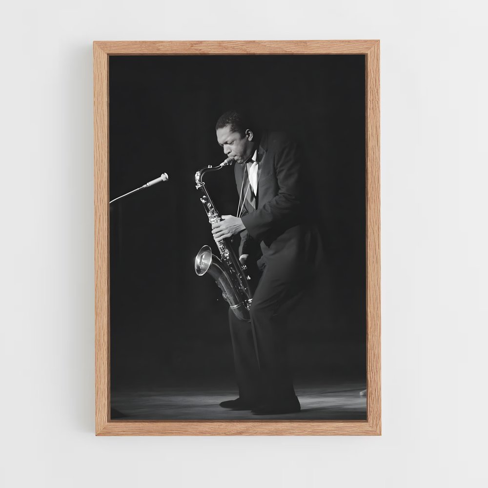 ap-john coltrane-3 cadre Bois clair