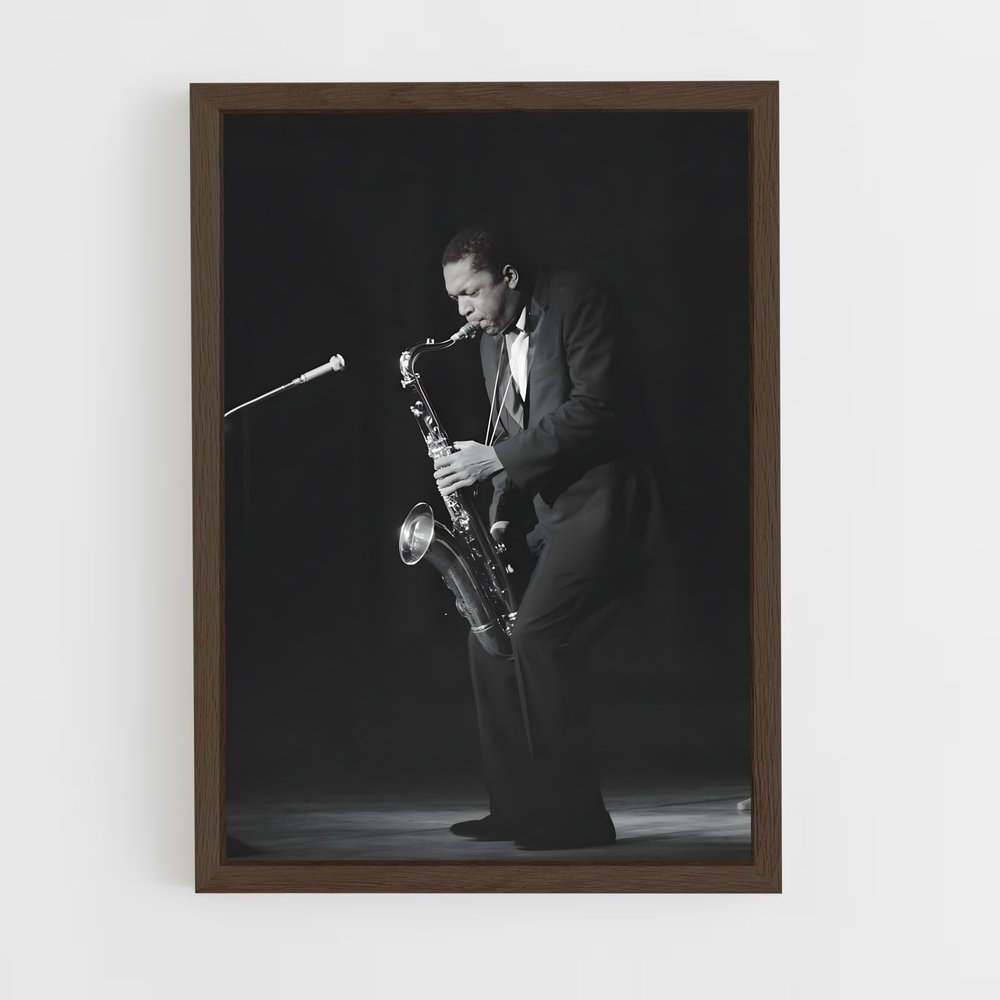 ap-john coltrane-3 cadre Bois foncé