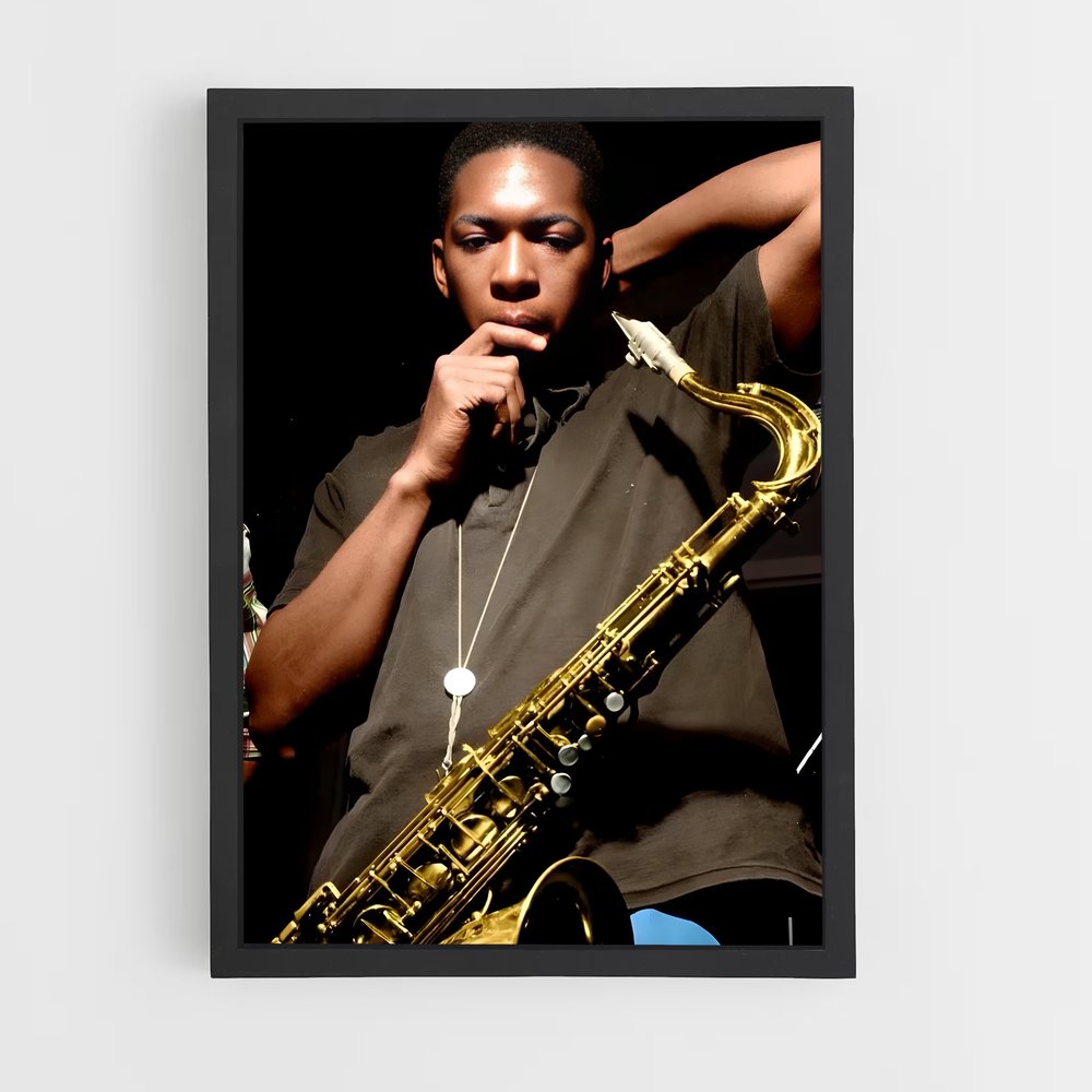 ap-john coltrane-4 cadre Noir