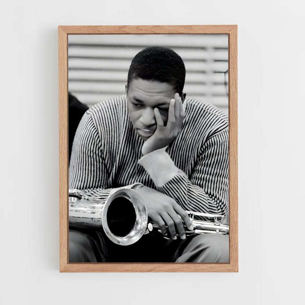 ap-john coltrane-7 cadre Bois clair