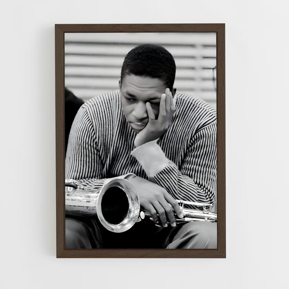 ap-john coltrane-7 cadre Bois foncé