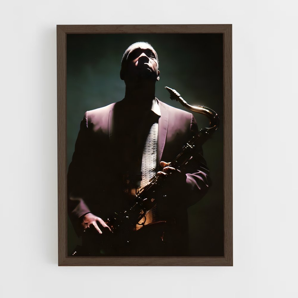 ap-john coltrane-8 cadre Bois foncé