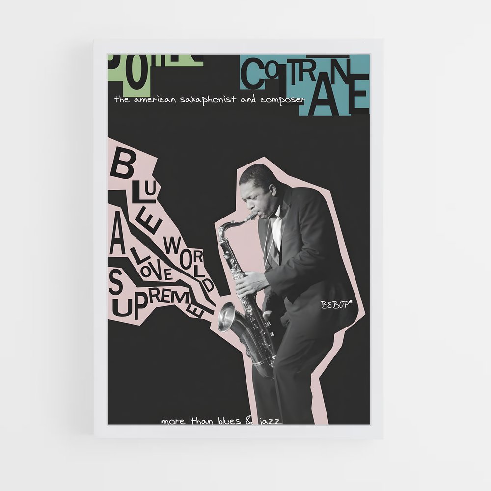 ap-john coltrane-9 cadre Blanc