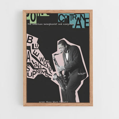 ap-john coltrane-9 cadre Bois clair