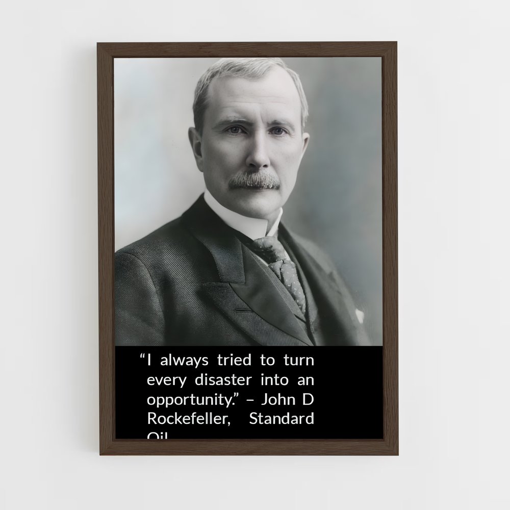 ap-john d rockefeller-1 cadre Bois foncé