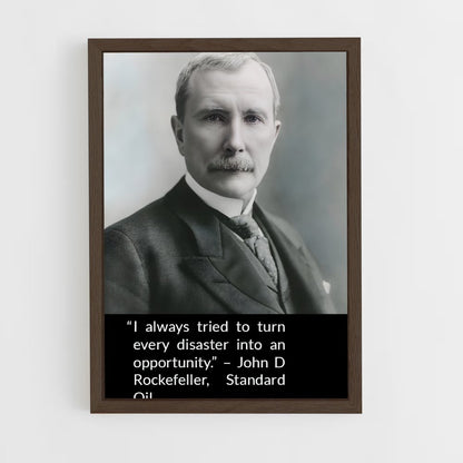 ap-john d rockefeller-1 cadre Bois foncé