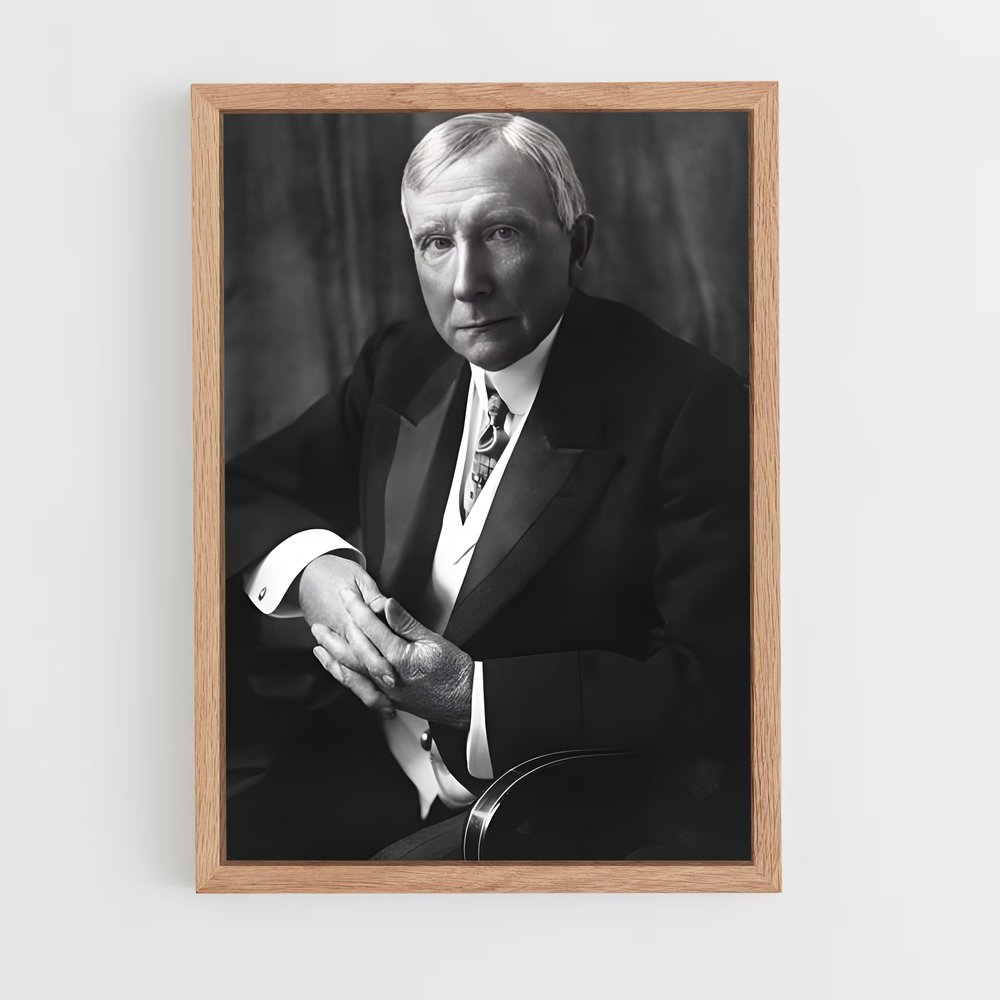 ap-john d rockefeller-4 cadre Bois clair