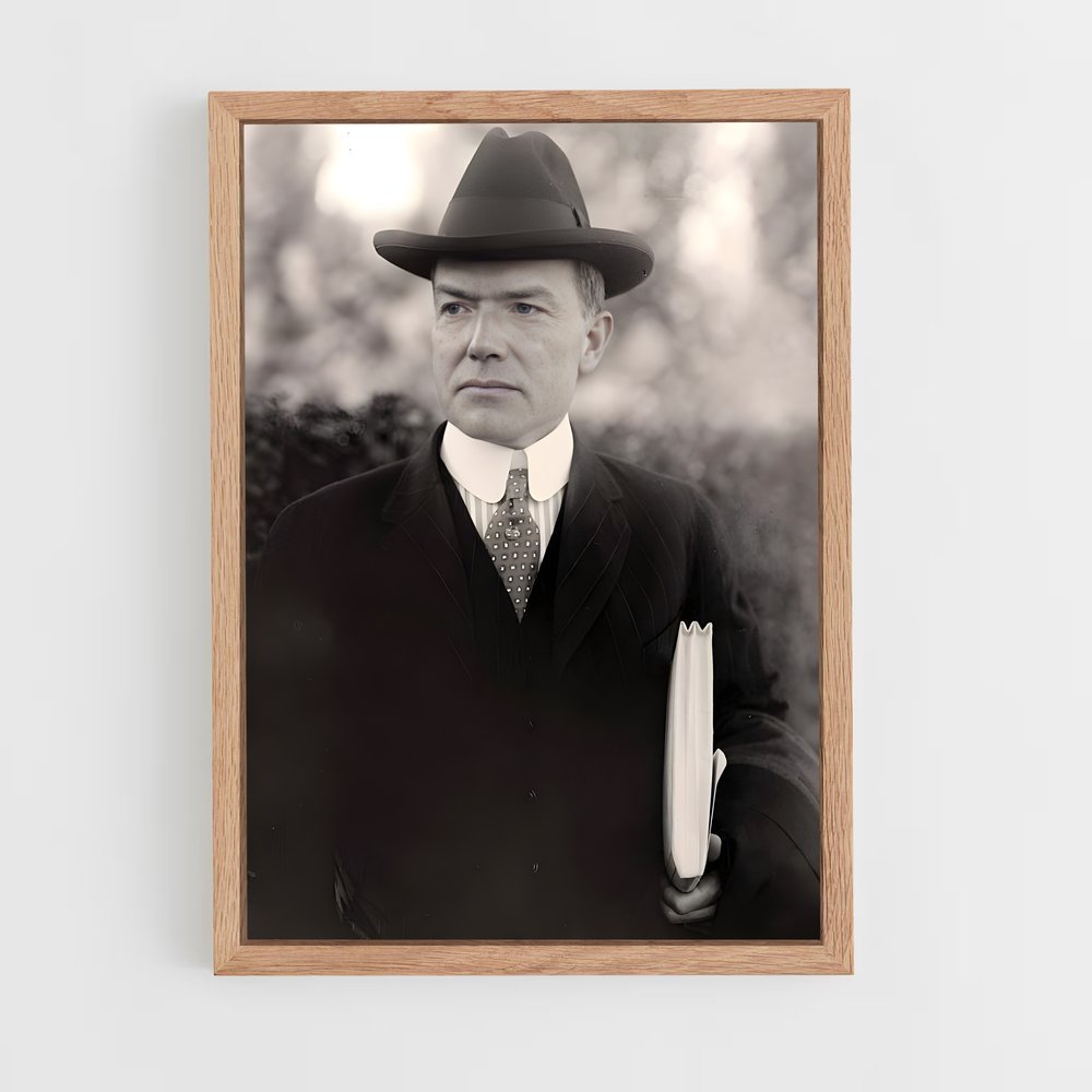 ap-john d rockefeller-5 cadre Bois clair