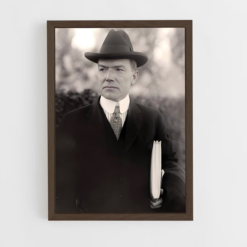 ap-john d rockefeller-5 cadre Bois foncé