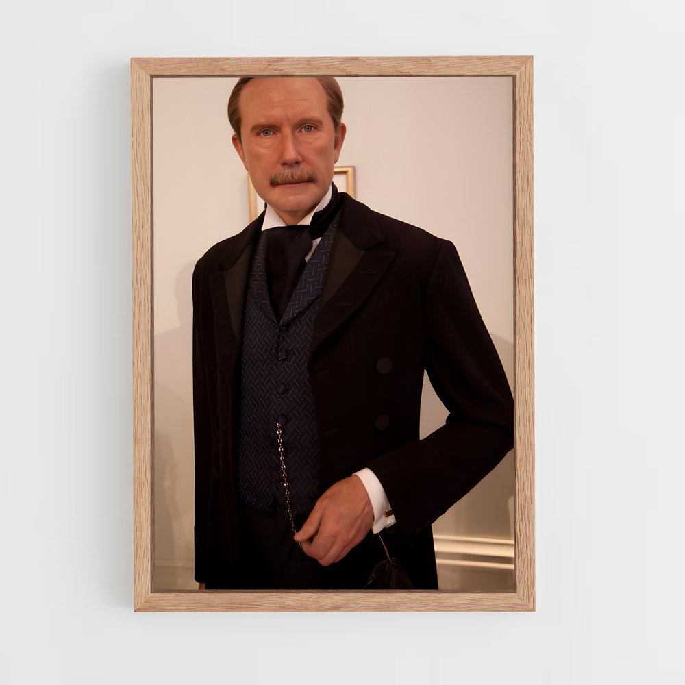 ap-john d rockefeller-6 cadre Bois clair