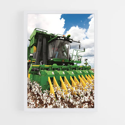 ap-john deere cotton picker-1 cadre Blanc