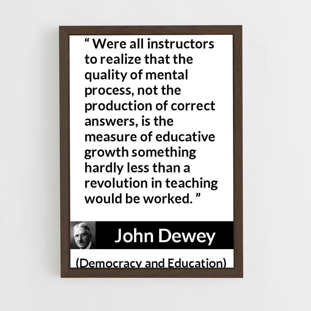 ap-john dewey-3 cadre Bois foncé