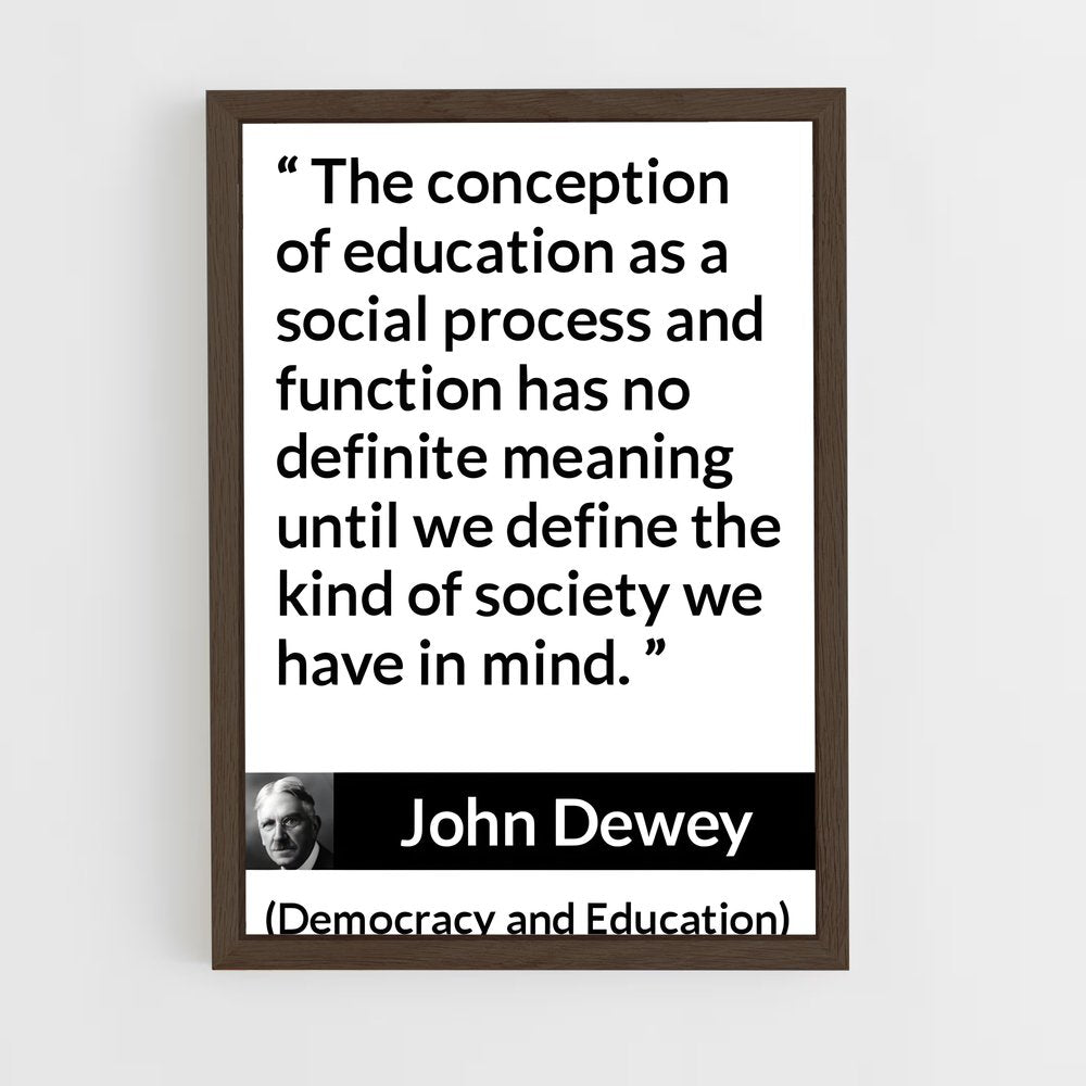 ap-john dewey-4 cadre Bois foncé