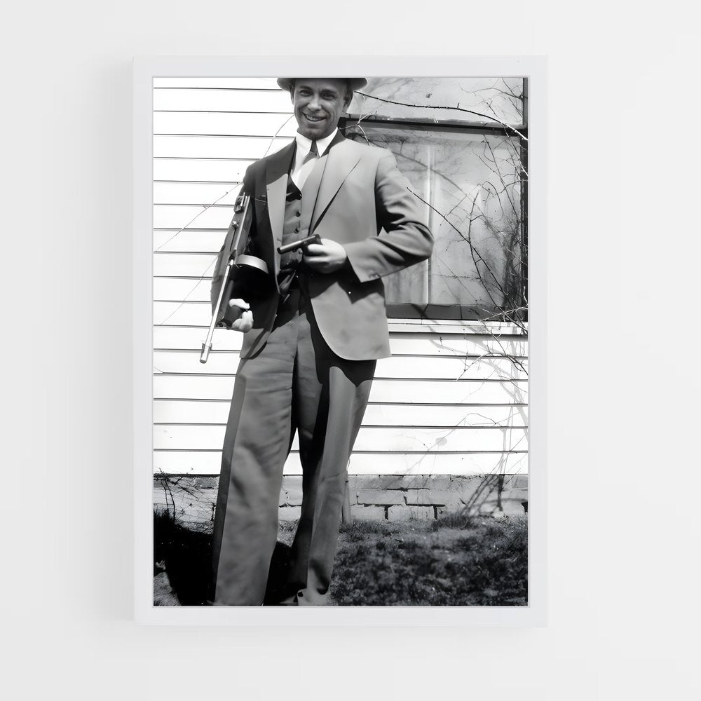 ap-john dillinger-1 cadre Blanc