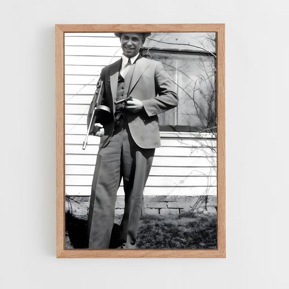 ap-john dillinger-1 cadre Bois clair