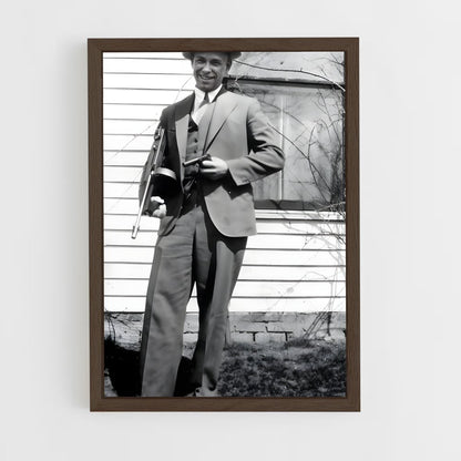 ap-john dillinger-1 cadre Bois foncé