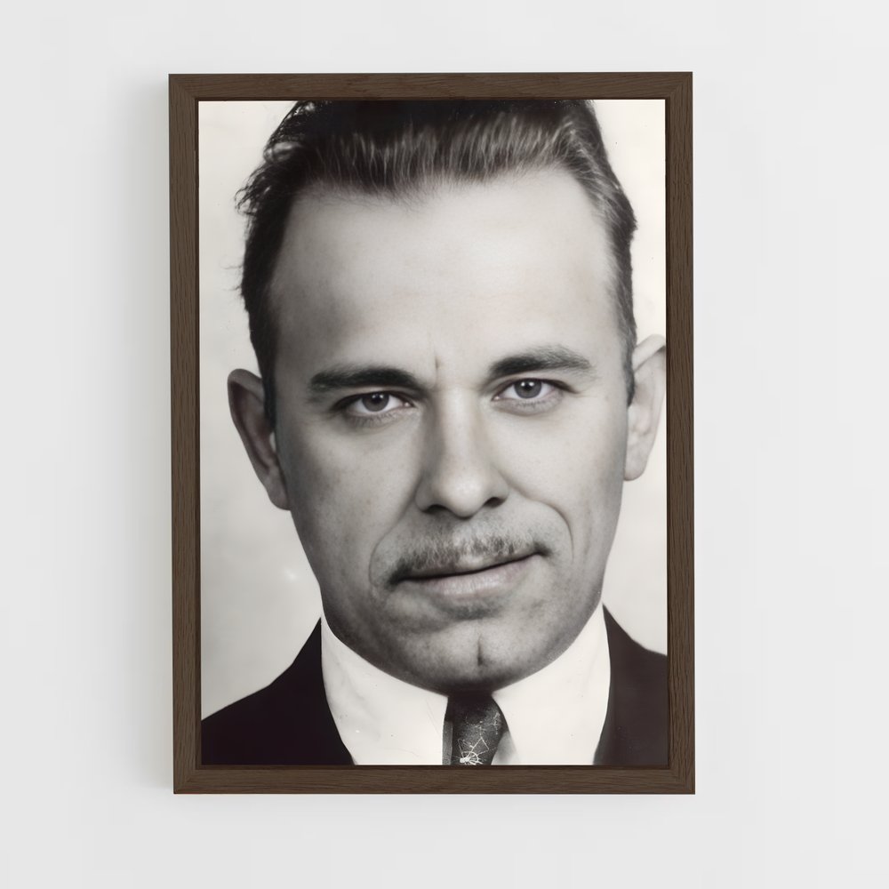 ap-john dillinger-2 cadre Bois foncé