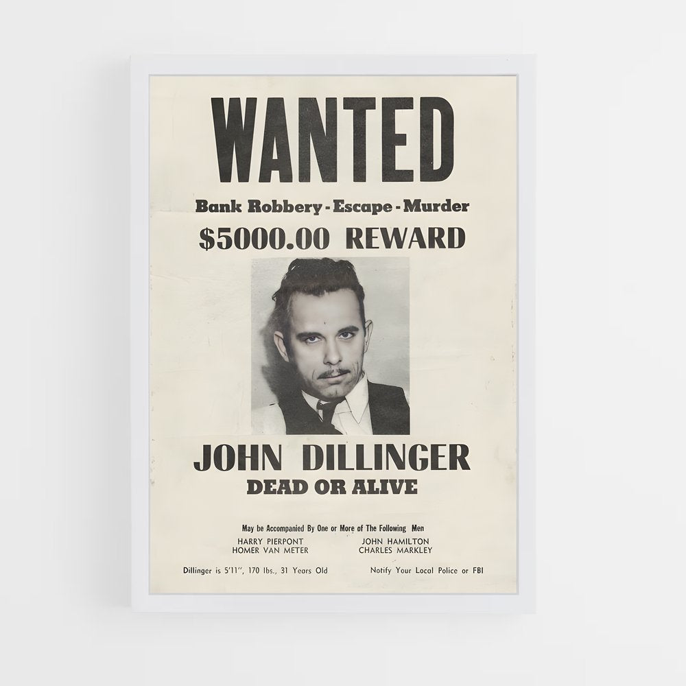 ap-john dillinger-4 cadre Blanc