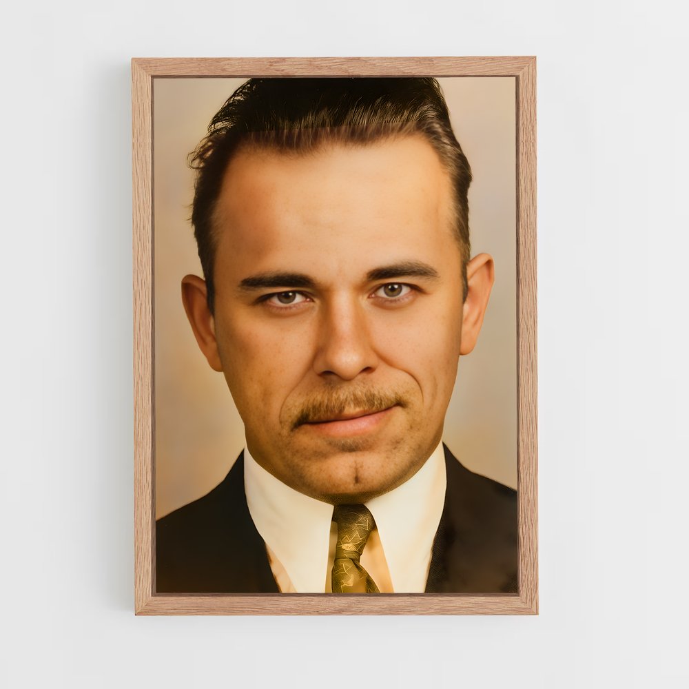 ap-john dillinger-5 cadre Bois clair