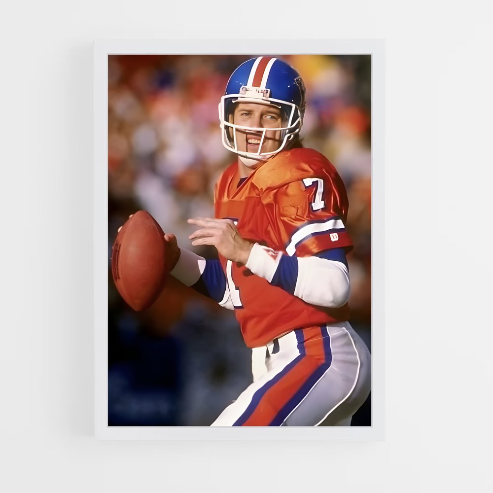 ap-john elway-3 cadre Blanc