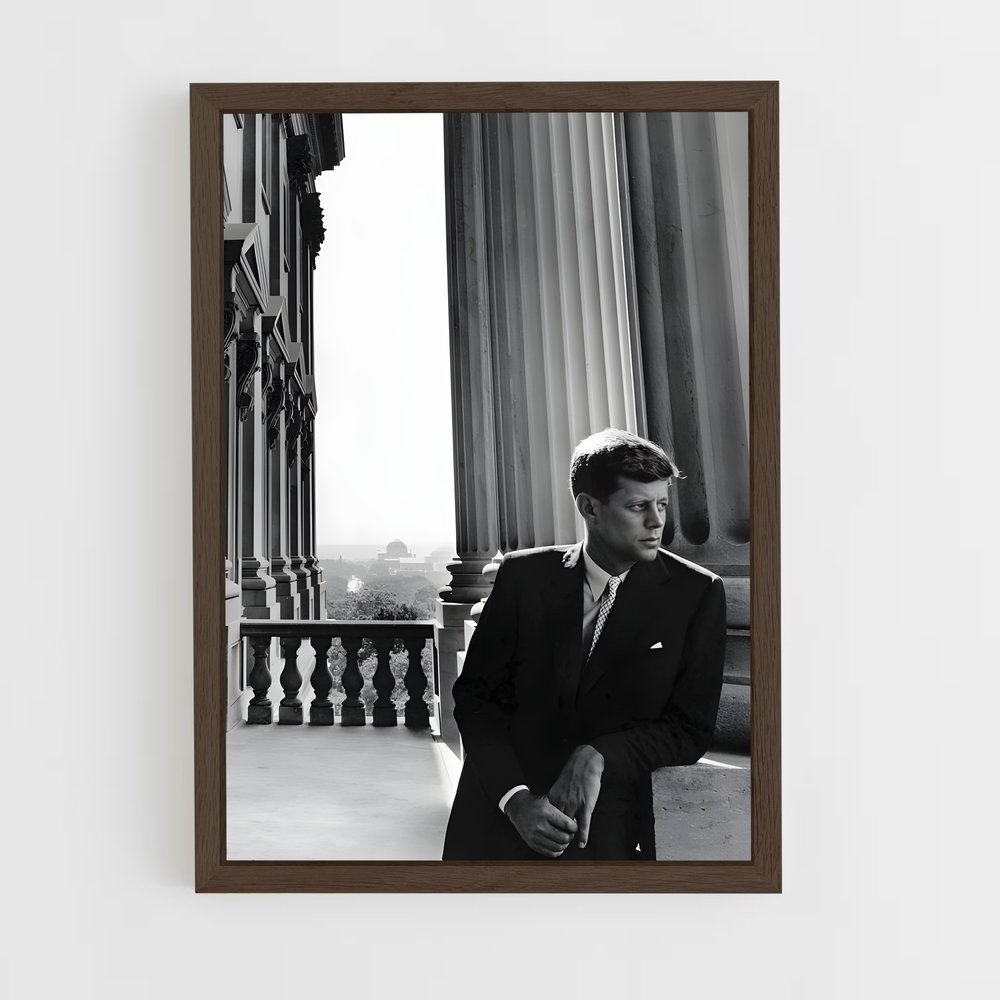 ap-john f kennedy-1 cadre Bois foncé