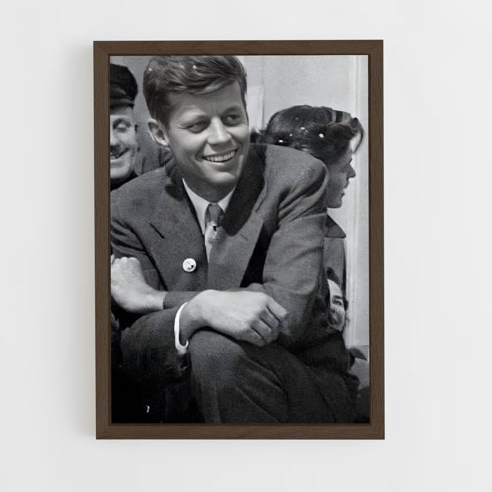 ap-john f kennedy-3 cadre Bois foncé