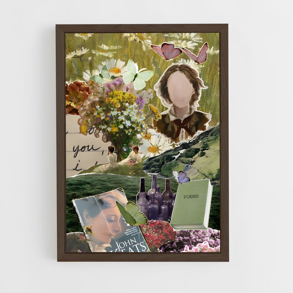ap-john keats-3 cadre Bois foncé