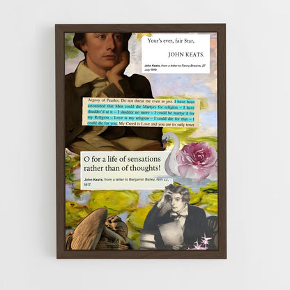 ap-john keats-4 cadre Bois foncé