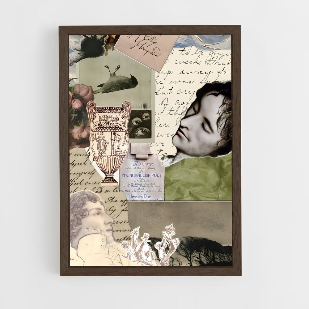 ap-john keats-5 cadre Bois foncé