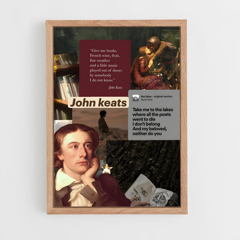 ap-john keats-6 cadre Bois clair