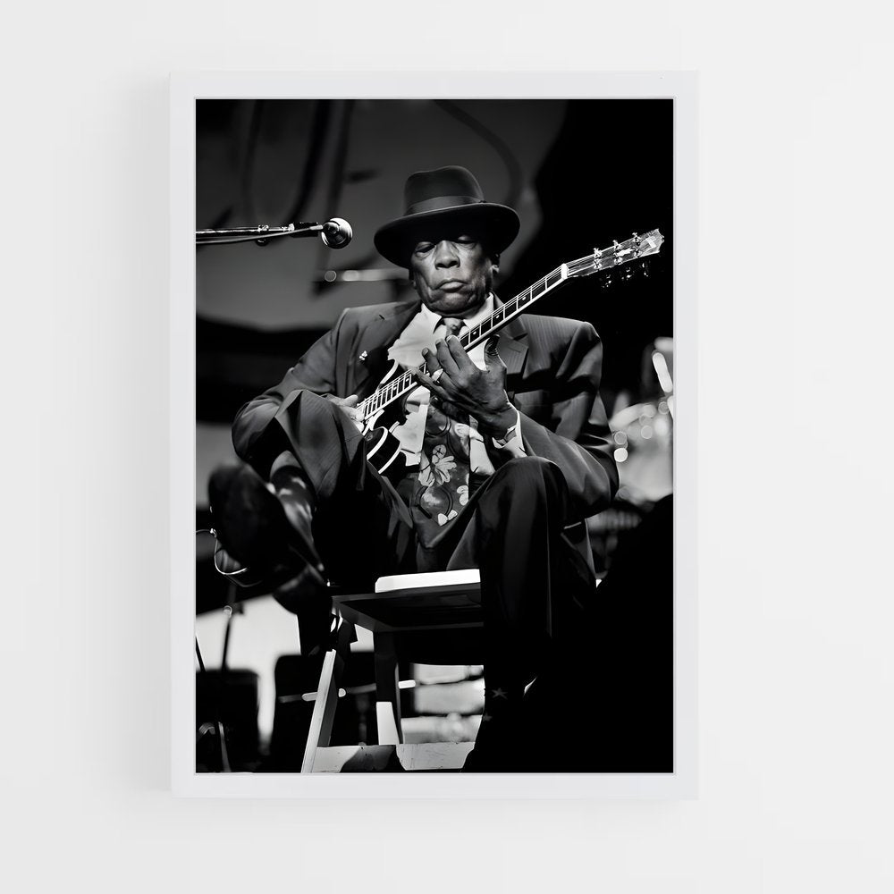 ap-john lee hooker-1 cadre Blanc