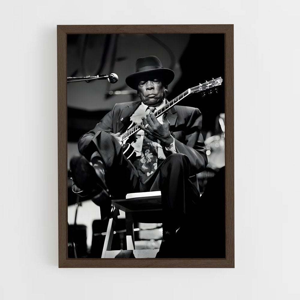 ap-john lee hooker-1 cadre Bois foncé