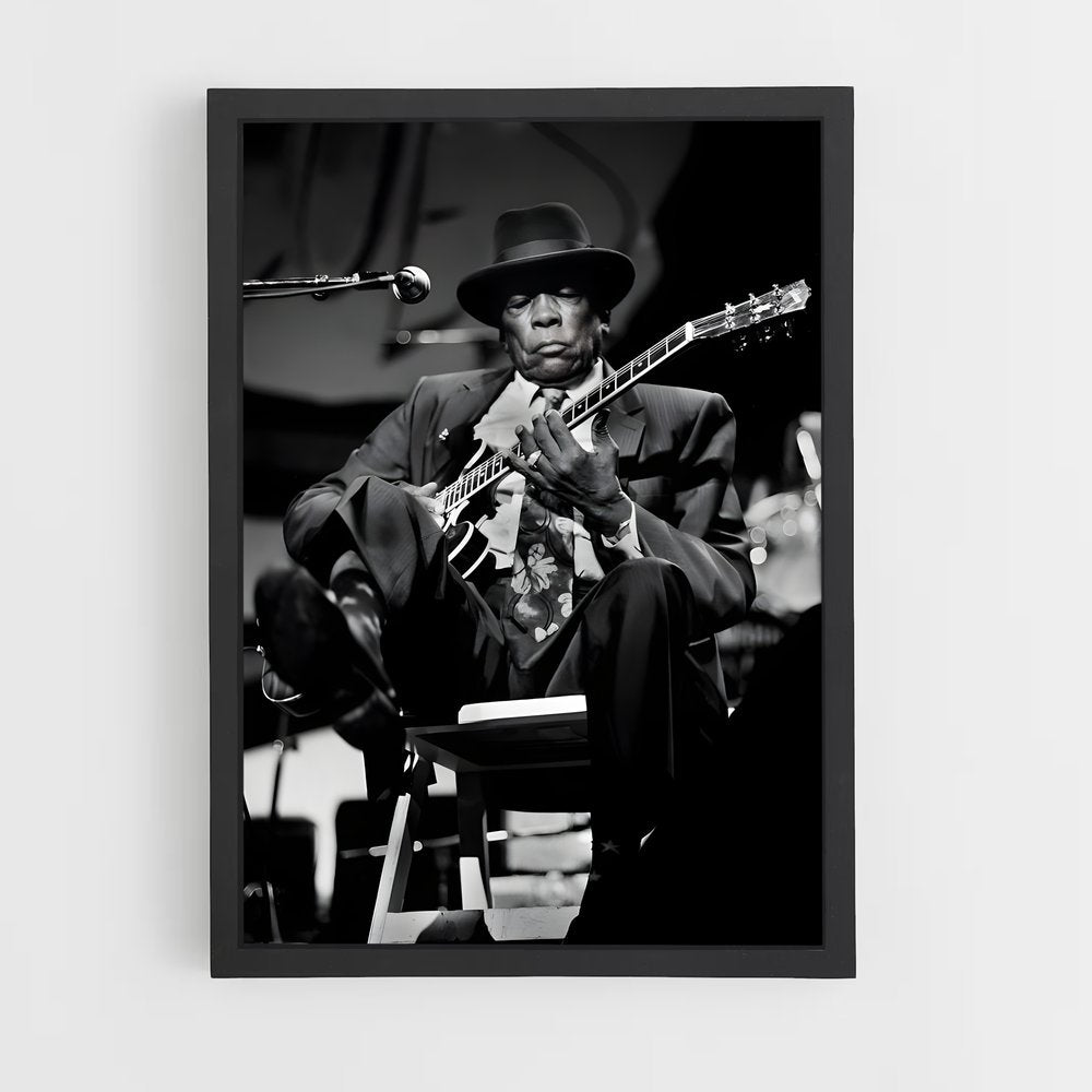 ap-john lee hooker-1 cadre Noir