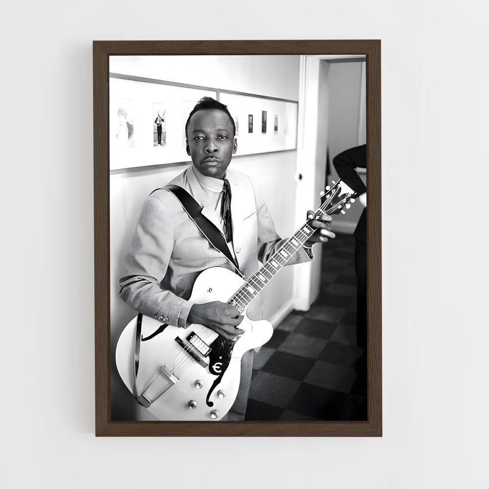 ap-john lee hooker-2 cadre Bois foncé