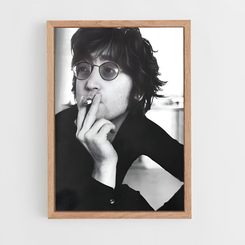 ap-john lennon-1 cadre Bois clair