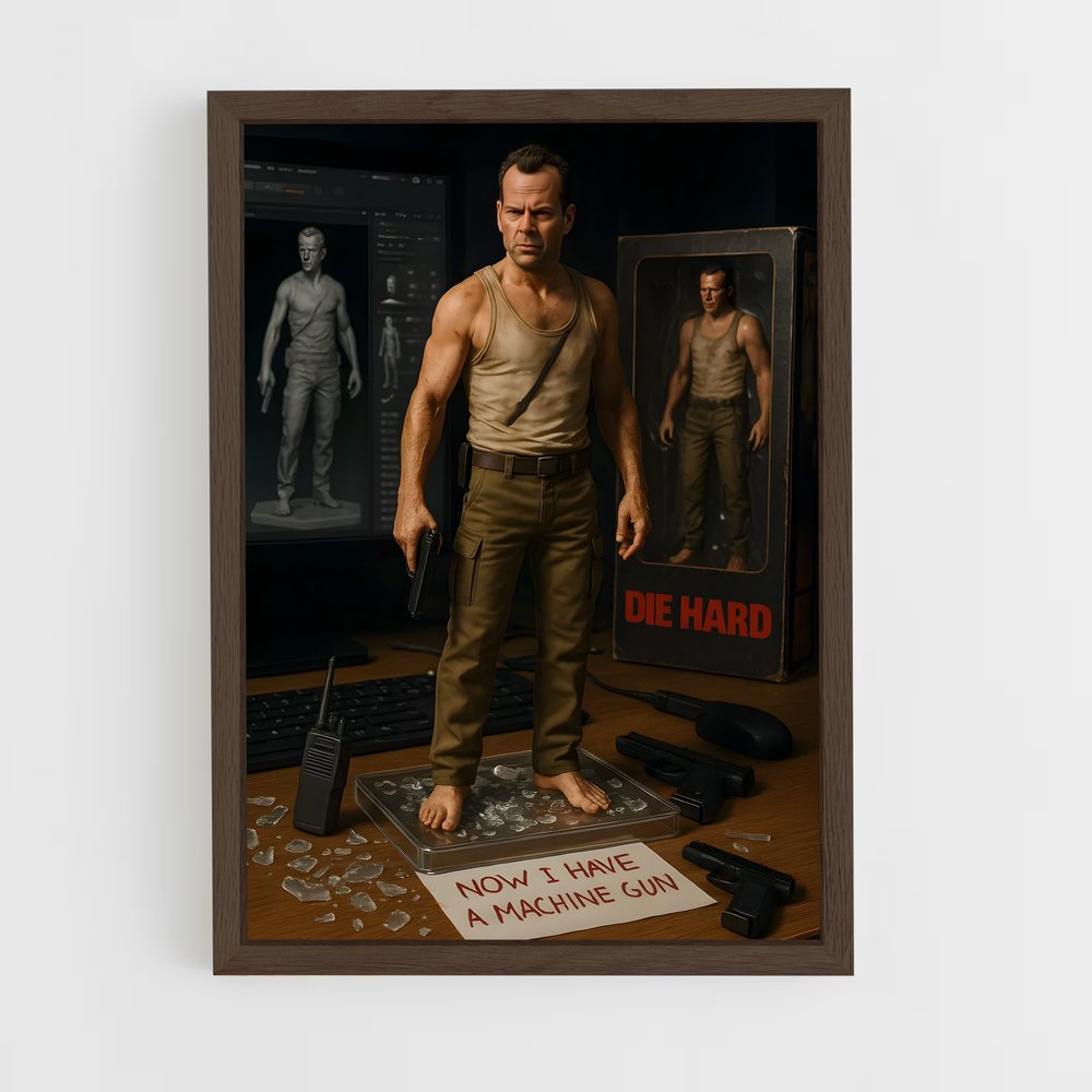 ap-john mcclane-9 cadre Bois foncé